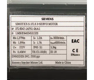 1FL6042-1AF61-0AA1 Serwomotor Siemens Simotics S-1FL6 2A Odnowiony_4